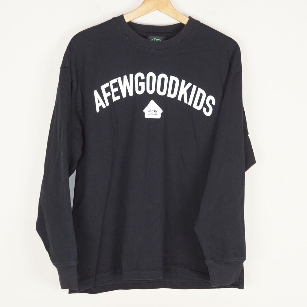 A Few Good Kids AFGK Good Kids Only Black Streetwear Long Sleeve Shirt Sz S